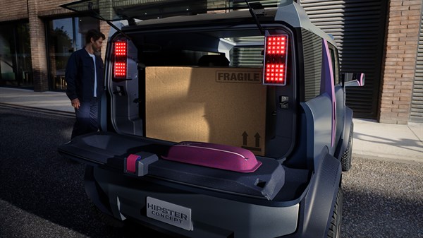 Dacia Hipster concept car - γεναιόδωρος χώρος αποσκευών