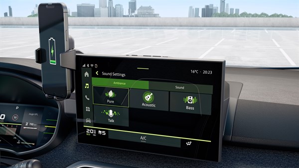 Αξεσουάρ για το Dacia Sandero - YouClip – ασύρματος (επαγωγικός) φορτιστής smartphone