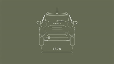 New Duster rear dimensions